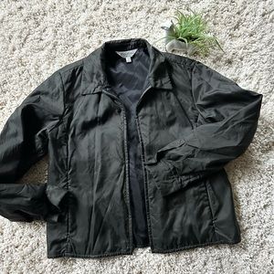 Brooks brothers elegant warm black sporty activewear winter fall jacket …